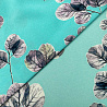 Ниагара принт "Листья" N5125 бирюзовый, фиолетовый, 150 см, 110 г/м² фото № 3