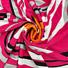 Трикотаж масло набивное "Абстракция" D2, розовый, белый, 150 см, 200 г/м² фото №1