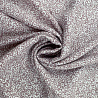 Вискоза креп принт "Цветы" WRY205, лилово-коричневый, белый, 125 г/м², 150 см фото №1