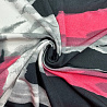 Трикотаж масло набивное "Абстракция" D126 Col.1 черный, розовый, 150 см, 200 г/м² фото №1
