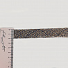 Тесьма декоративная T 1801 кирпичный, серый, 2 см (намотка 100 ярдов) фото №1