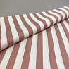Блузочная ткань "Полосы" D10, коричнево-розовый, белый, 150 см, 150 г/м² фото № 2