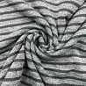 Трикотаж сандра "Полоска" TRX116 светло-серый, черный, 150 см, 270 г/м² фото №1