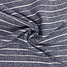 Костюмная ткань "Полоска" HB16-31, синий меланж, 150 см, 210 г/м² фото №1