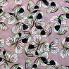 Креп шифон принт "Бабочки" D36, розовый, белый, 150 см, 100 г/м² фото № 4