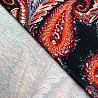 Трикотаж джерси принт "Огурцы" KNIT D0969 черный, красный, 150 см, 270 г/м² фото № 2