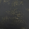 Трикотаж масло набивное "Цветы" черный, золотой, 150 см, 200 г/м² фото № 4