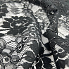Гипюр "Цветы" с люрексом 30389, черный, 100-110 г/м², 150 см фото № 2