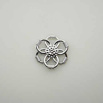 Элемент "Цветок" 15 S серебро, 3,5 см