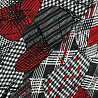 Трикотаж масло набивное "Пэчворк" черный, красный, 150 см, 200 г/м² фото № 4