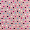Коттон принт "Горошек" D3139, грязно-розовый, фуксия, 145 см, 100 г/м² фото № 4
