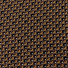 Креп плательный "Кружочки" D16007, коричневый, горчица, 150 см, 100 г/м² фото № 4