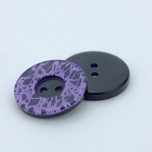 Пуговица 001 L28, D 1,8 см (уп. 200 шт.) фиолетовый