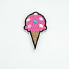 Термонаклейка "Мороженое" KL-184 розовое, 7 см фото №1