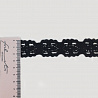 Тесьма декоративная T 314 х/б черный, 3 см (намотка 26 ярдов) фото №1