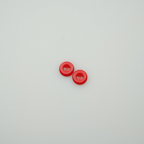 Пуговица 8 L18, D 1,1 см (уп. 500 шт.) красный