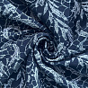 Трикотаж "Оттоман" принт кружевной OTP428 темно-синий, голубой, 150 см, 270 г/м² фото №1