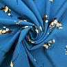 Ниагара принт "Цветочный" N3286 ярко- синий, бежевый, 150 см, 110 г/м² фото №1