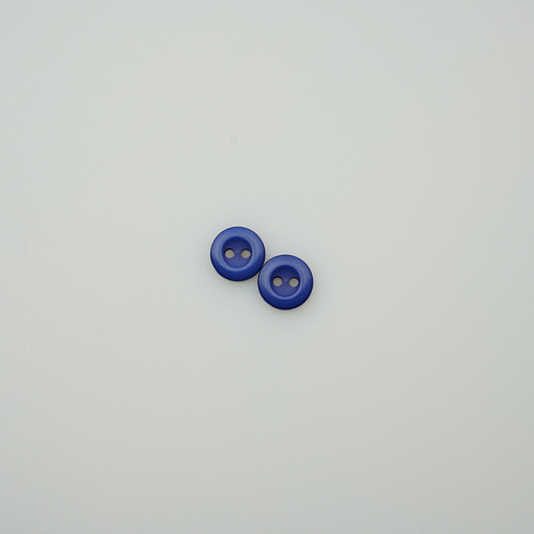 Пуговица 6 L18, D 1,1 см (уп. 500 шт.) синий