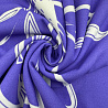 Трикотаж скуба креп принт "Цветочный" SC2407 фиолетовый, белый, 150 см, 230 г/м² фото №1