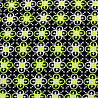 Креп спандекс принт "Узоры" D3953, черный, неоново-желтый, 150 см, 100 г/м² фото № 4