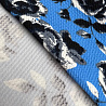 Трикотаж ливерпуль принт "Цветы" EMP008, темно-голубой, чернильный 250 г/м², 150 см. фото № 3