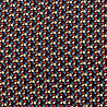 Креп плательный "Листики" D16005, коричневый, голубой, 150 см, 100 г/м² фото № 4