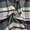 Костюмная клетка "Шотландка" арт.NZ-601, серый, пудрово-розовый, 150 см, 200 г/м² фото №1
