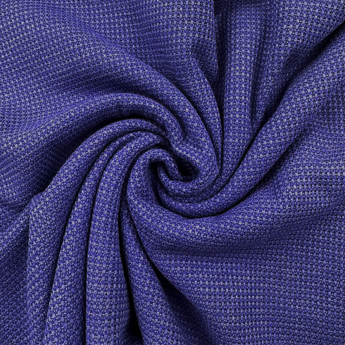 Трикотаж однотонный "Вафля" фиолетовый, 150 см, 300 г/м²