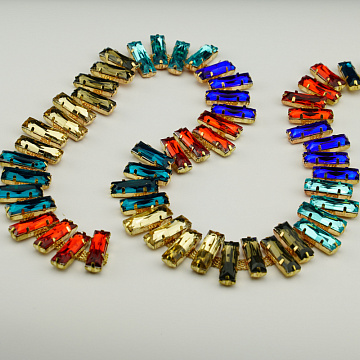 Тесьма декоративная Т 360 золото, красный ,синий, лазурный, 2,5 см (намотка 10 ярдов)