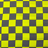 Креп спандекс принт "Квадраты" D515, желто-зеленый, серый, 150 см, 100 г/м² фото № 5