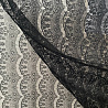 Гипюр стрейч "Реснички" XH-3101, черный, 55 г/м², 150 см фото № 5