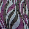Трикотаж масло набивное "Абстракция" серый, фиолетовый, 150 см, 220 г/м² фото № 4