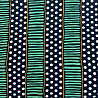 Блузочная ткань с вискозой "Горох и черточки" D7048, темно-синий, мятный, 90 г/м², 150 см фото № 5