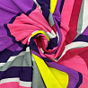 Трикотаж масло набивное "Абстракция" D3, розовый, фиолетовый, 150 см, 200 г/м² фото №1