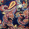 Трикотаж джерси принт "Огурцы" KNIT D0970 темно-синий, красный, 150 см, 270 г/м² фото № 4