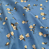 Ниагара принт "Цветы" N2301 голубой, бежевый, 150 см, 110 г/м² фото № 2