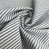 Блузочная ткань "Полосы" D11, серый, белый, 150 см, 150 г/м² фото №1