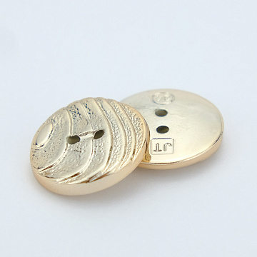 Пуговица J020 L34, D 2,0 см (уп. 200 шт.) золото