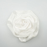 Аппликация "Роза" 043, белый, 14 см фото №1