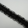 Тесьма декоративная T 134-1 черный, 5 см (намотка 10 ярдов) фото №1