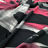 Трикотаж масло набивное "Абстракция" D126 Col.1 черный, розовый, 150 см, 200 г/м² фото № 2