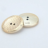 Пуговица H618 L40, D 2,5 см (уп. 200 шт.) золото фото №1