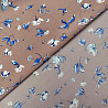 Ниагара принт "Цветочный" N3841, бежевый, голубой, 150 см, 110 г/м² фото № 3