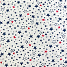 Коттон принт "Звезды" D3542, белый, темно-синий, 145 см, 100 г/м² фото № 4