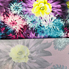 Сатин (атлас) принт "Цветы" D9873, малиновый, фиолетовый, 100 г/м², 150 см фото № 3