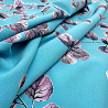 Ниагара принт "Листья" N5125 голубой, фиолетовый, 150 см, 110 г/м² фото № 2