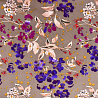 Ниагара принт "Цветочный" N1507, бежевый, фуксия, 150 см, 110 г/м² фото № 4