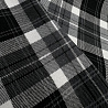 Костюмная клетка "Шотландка" арт.NZ-435, черный, белый, 150 см, 200 г/м² фото № 4