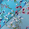 Ниагара принт "Цветочный" N4201, голубой, ягодный, 150 см, 110 г/м² фото № 3